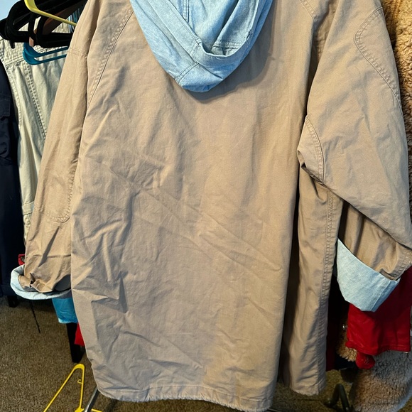 Laura Jeffries all weather jacket oversized medium with hideable hood - Picture 3 of 14